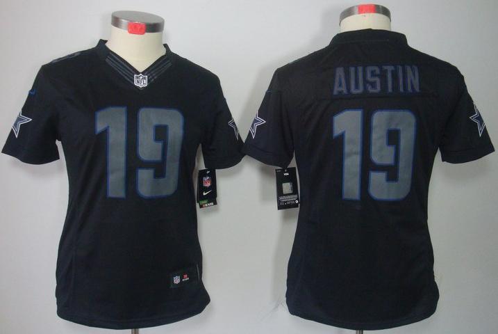 Cheap Women Nike Dallas Cowboys #19 Miles Austin Black Impact Game LIMITED NFL Jerseys