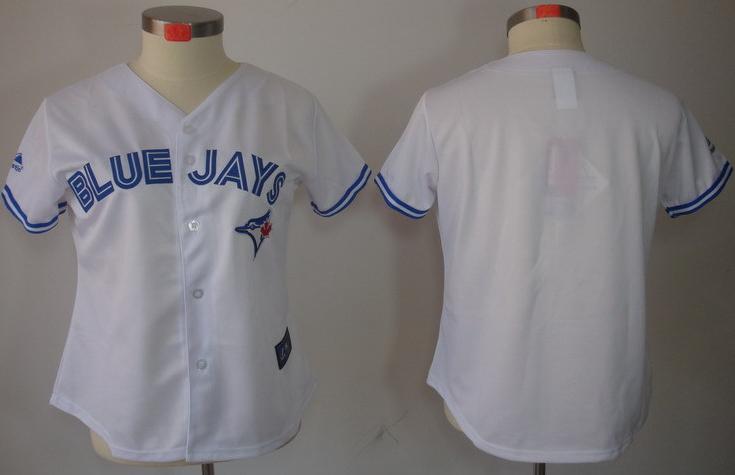 Cheap Women Toronto Blue Jays Blank White MLB Jerseys