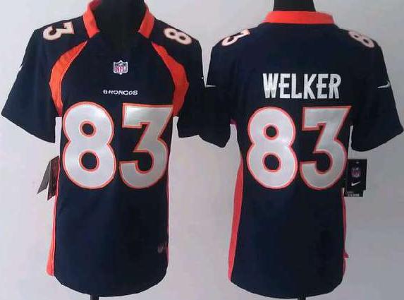 Cheap Women Nike Denver Broncos 83 Wes Welker Blue NFL Jerseys