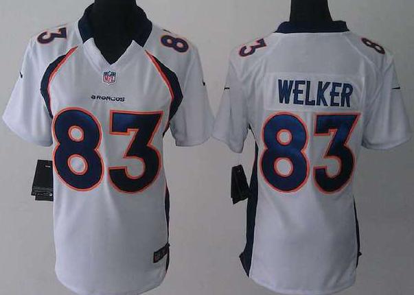 Cheap Women Nike Denver Broncos 83 Wes Welker White NFL Jerseys