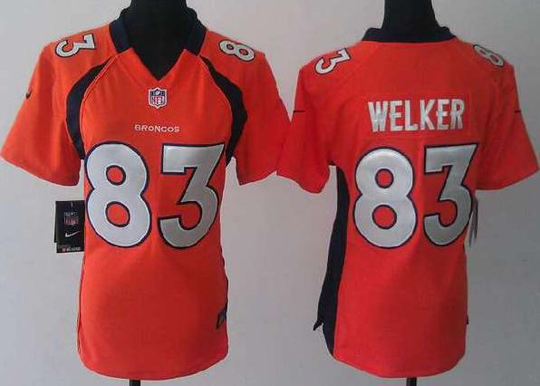Cheap Women Nike Denver Broncos 83 Wes Welker Orange NFL Jerseys