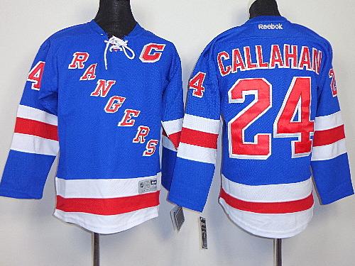 Kids New York Rangers 24 Ryan Callahan Blue NHL Jerseys For Sale