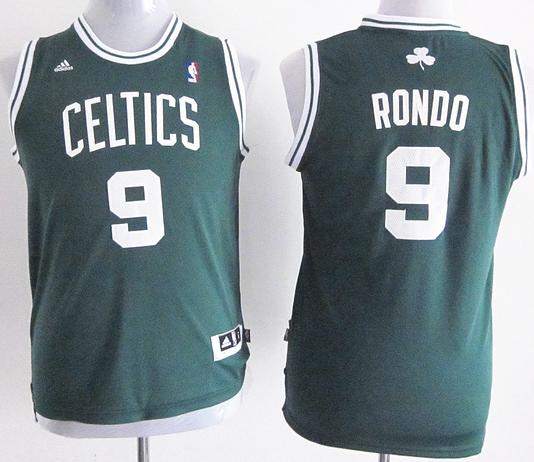 Kids Boston Celtics 9 Rajon Rondo Green Revolution 30 Swingman NBA Jerseys Cheap