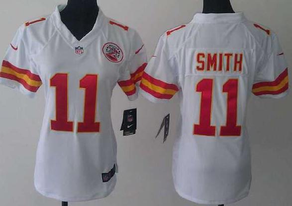 Cheap Women Nike Kansas City Chiefs #11 Alex Smith White NFL Jerseys