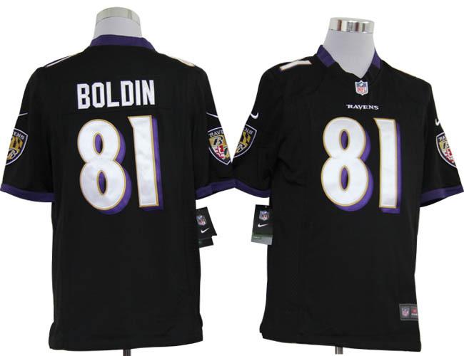 Kids Nike Baltimore Ravens 81 Anquan Boldin Black NFL Jerseys Cheap