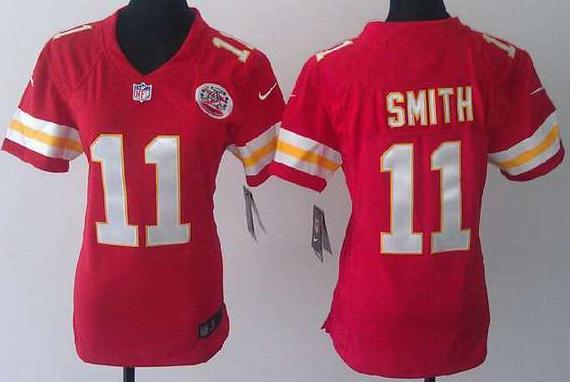 Cheap Women Nike Kansas City Chiefs #11 Alex Smith Red NFL Jerseys