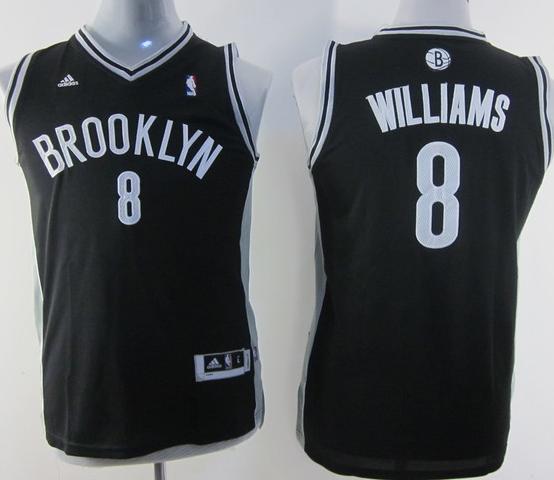 Kids Brooklyn Nets 8 Deron Williams Black Revolution 30 Swingman NBA Jerseys Cheap