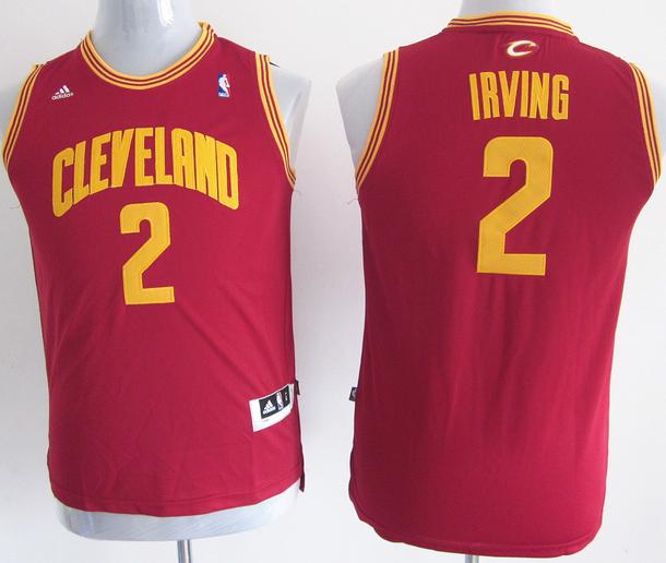 Kids Cleveland Cavaliers 2 Kyrie Irving Red Revolution 30 Jersey Cheap