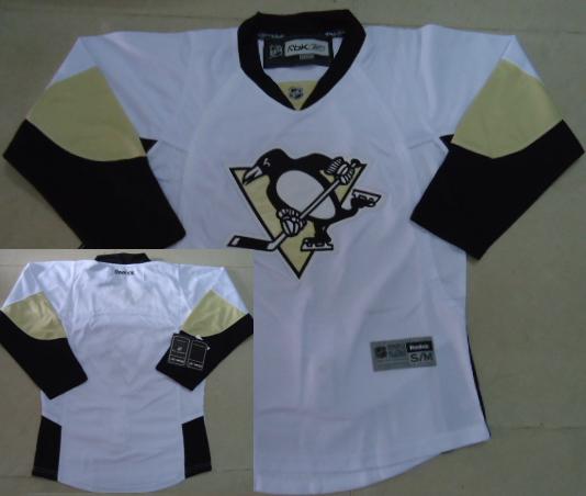 Kids Pittsburgh Penguins Blank White NHL Jerseys For Sale