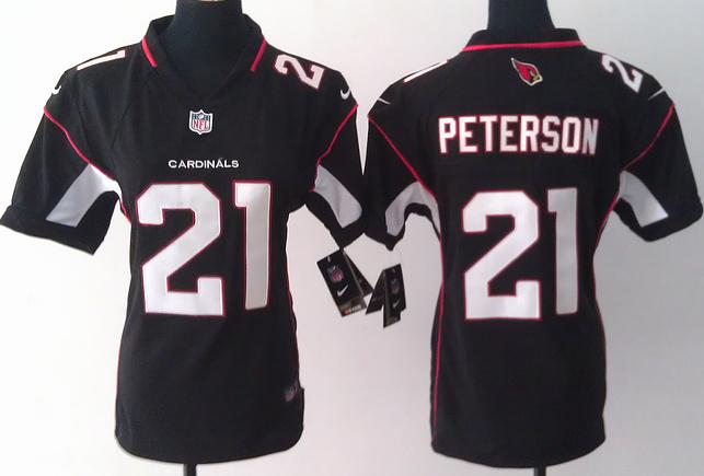 Cheap Women Nike Arizona Cardinals 21# Patrick Peterson Black NFL Jerseys