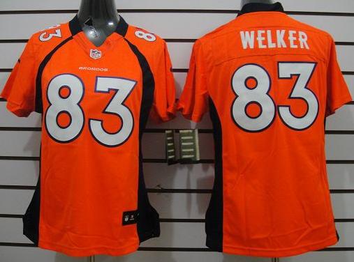 Cheap Women Nike Denver Broncos 83 Wes Welker Orange Limited NFL Football Jerseys