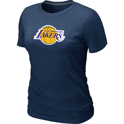 Cheap Women Los Angeles Lakers Big & Tall Primary Logo D.Blue NBA Basketball T-Shirt