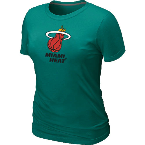 Cheap Women Miami Heat Big & Tall Primary Logo L.Green NBA Basketball T-Shirt