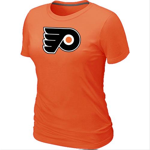 Cheap Women Philadelphia Flyers Big & Tall Logo Orange NHL T-Shirt