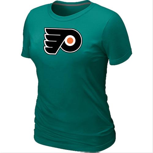 Cheap Women Philadelphia Flyers Big & Tall Logo L.Green NHL T-Shirt