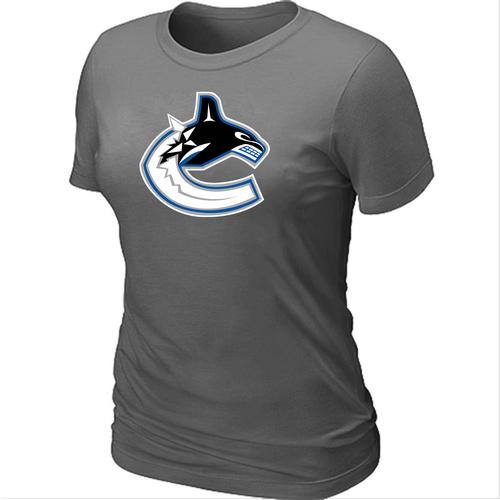 Cheap Women Vancouver Canucks Big & Tall Logo D.Grey NHL T-Shirt
