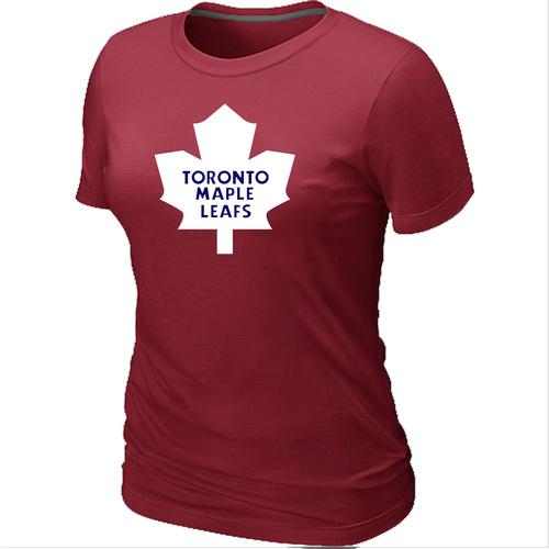 Cheap Women Toronto Maple Leafs Big & Tall Logo Red NHL T-Shirt