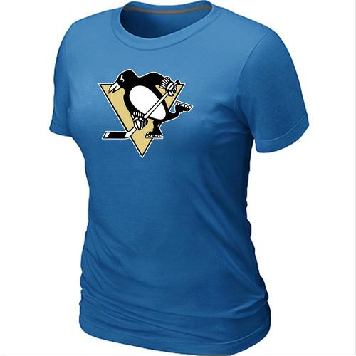 Cheap Women Pittsburgh Penguins Big & Tall Logo L.blue NHL T-Shirt