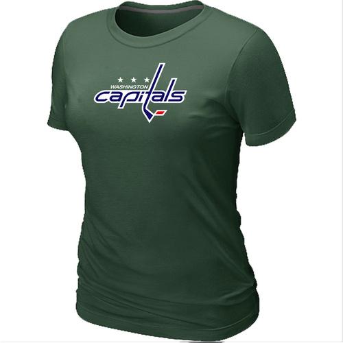 Cheap Women Washington Capitals Big & Tall Logo D.Green NHL T-Shirt