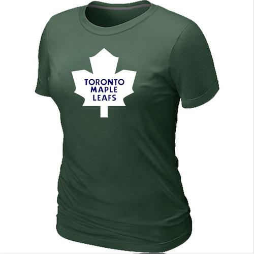 Cheap Women Toronto Maple Leafs Big & Tall Logo D.Green NHL T-Shirt