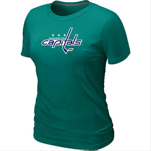 Cheap Women Washington Capitals Big & Tall Logo L.Green NHL T-Shirt