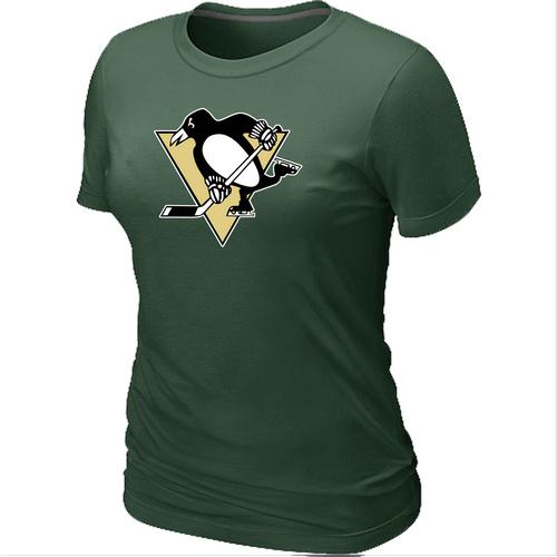Cheap Women Pittsburgh Penguins Big & Tall Logo D.Green NHL T-Shirt