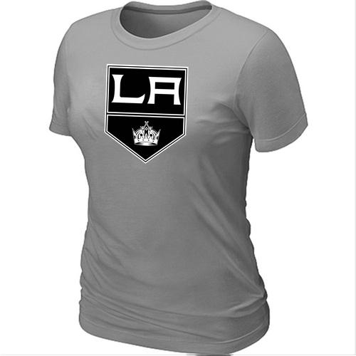 Cheap Women Los Angeles Kings Big & Tall Logo L.Grey NHL T-Shirt