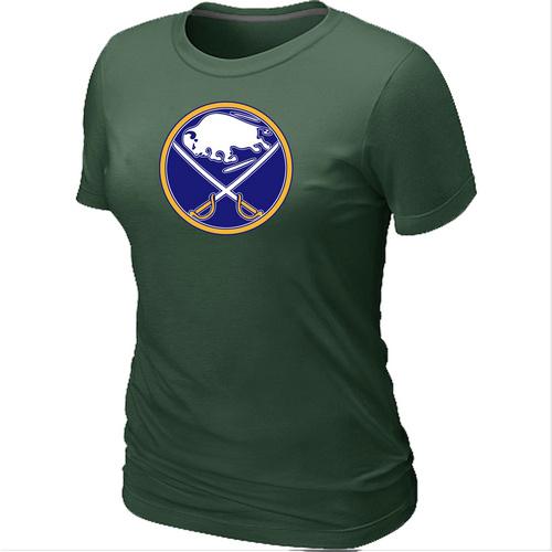 Cheap Women Buffalo Sabres Big & Tall Logo D.Green NHL T-Shirt