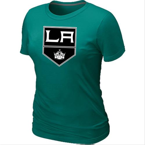 Cheap Women Los Angeles Kings Big & Tall Logo L.Green NHL T-Shirt