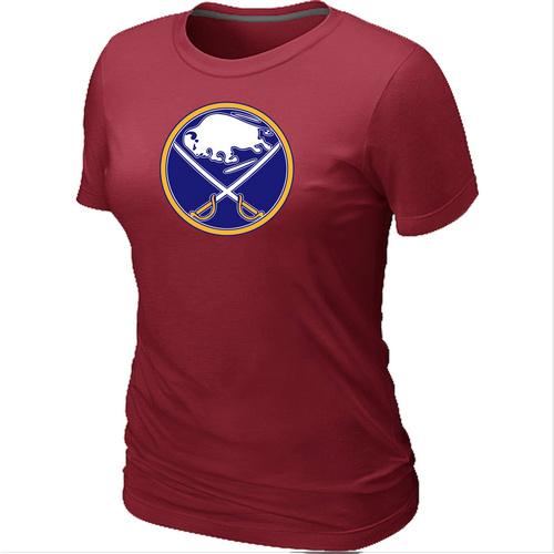 Cheap Women Buffalo Sabres Big & Tall Logo Red NHL T-Shirt