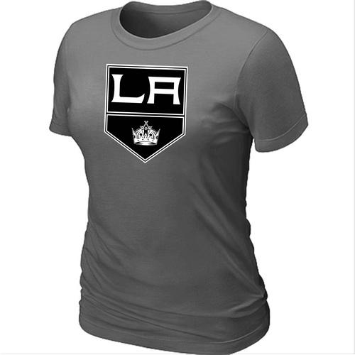 Cheap Women Los Angeles Kings Big & Tall Logo D.Grey NHL T-Shirt