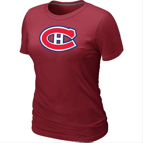 Cheap Women Montr??al Canadiens Big & Tall Logo Red NHL T-Shirt