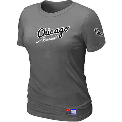 Cheap Women Chicago White Sox Nike D.Grey Away Practice MLB Baseball T-Shirt
