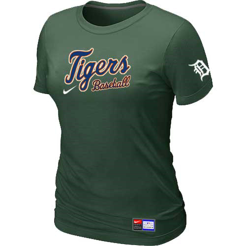 Cheap Women Detroit Tigers Nike D.Green Short Sleeve Practice MLB Baseball T-Shirt