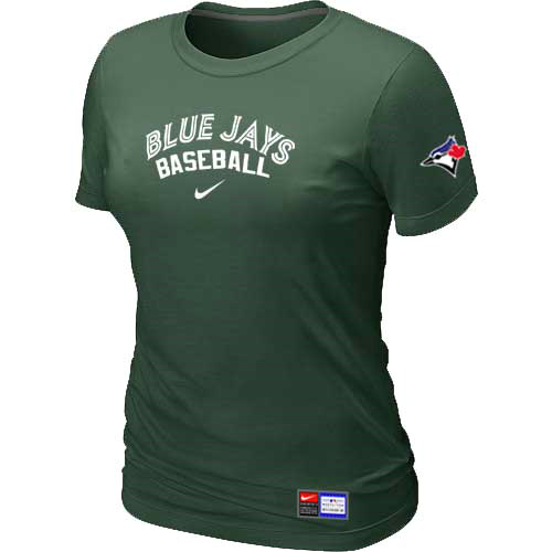 Cheap Women Toronto Blue Jays Nike D.Green Short Sleeve Practice MLB Baseball T-Shirt