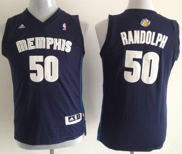 Kids Memphis Grizzlies 50 Zach Randolph Blue Revolution 30 Swingman NBA Jersey Cheap