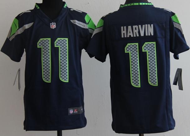 Kids Nike Seattle Seahawks 11 Percy Harvin Blue NFL Jerseys Cheap