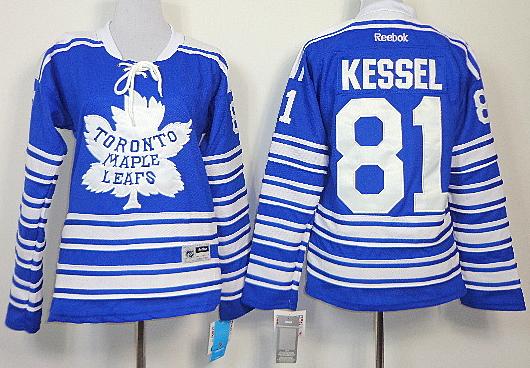 Women Toronto Maple Leafs 81 Phil Kessel Blue NHL Jerseys