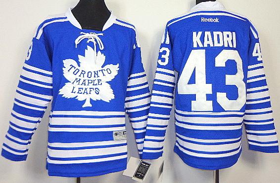 Kids Toronto Maple Leafs 43 Nazem Kadri Blue NHL Jerseys For Sale