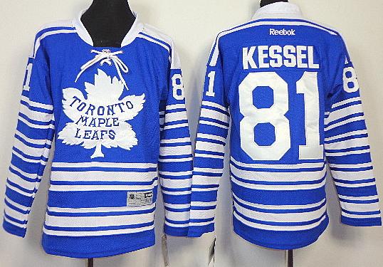 Kids Toronto Maple Leafs 81 Phil Kessel Blue NHL Jerseys For Sale