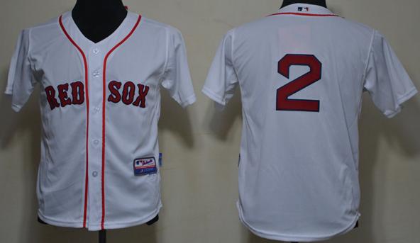 Kids Boston Red Sox 2 Jacoby Ellsbury White Baseball MLB Jerseys Cheap