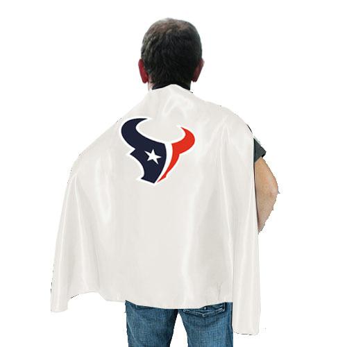 Houston Texans White NFL Hero Cape Sale Cheap