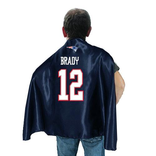 New England Patriots 12 Tom Brady Blue NFL Hero Cape Sale Cheap