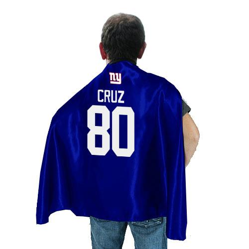 New York Giants 80 Victor Cruz Blue NFL Hero Cape Sale Cheap