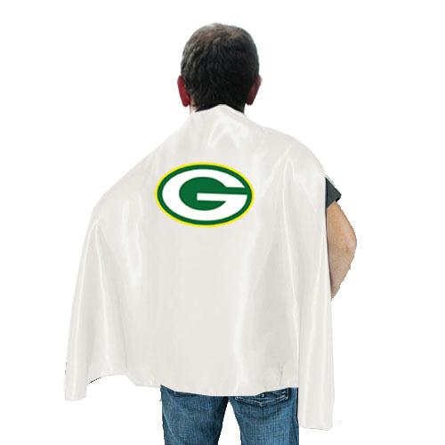 Green Bay Packers White NFL Hero Cape Sale Cheap