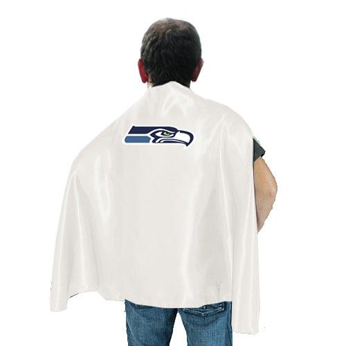 Seattle Seahawks White NFL Hero Cape Sale Cheap