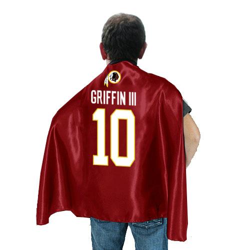 Washington Redskins 10# Griffin III Red NFL Hero Cape Sale Cheap