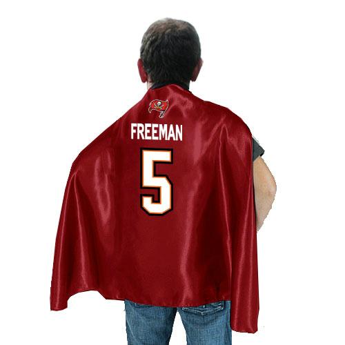 Tampa Bay Buccaneers 5 Josh Freeman Red NFL Hero Cape Sale Cheap