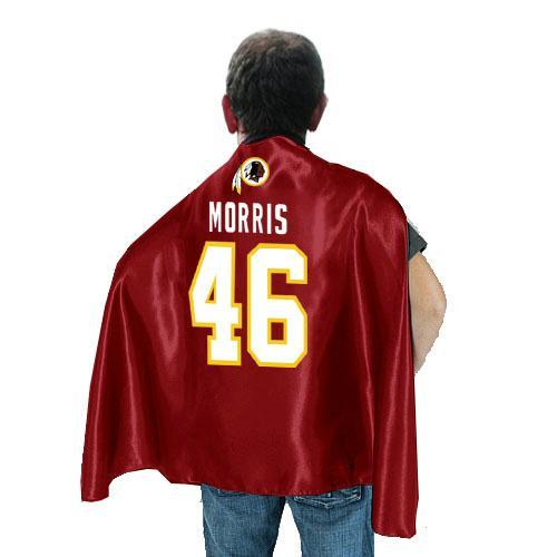 Washington Redskins 46 Alfred Morris Red NFL Hero Cape Sale Cheap