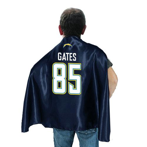San Diego Chargers 85 Gates D.Blue NFL Hero Cape Sale Cheap